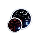Depo Racing Fuel pressure gauge DUAL series 60mm (universal) | WA6067BLED | A4H-TECH / ALL4HONDA.COM