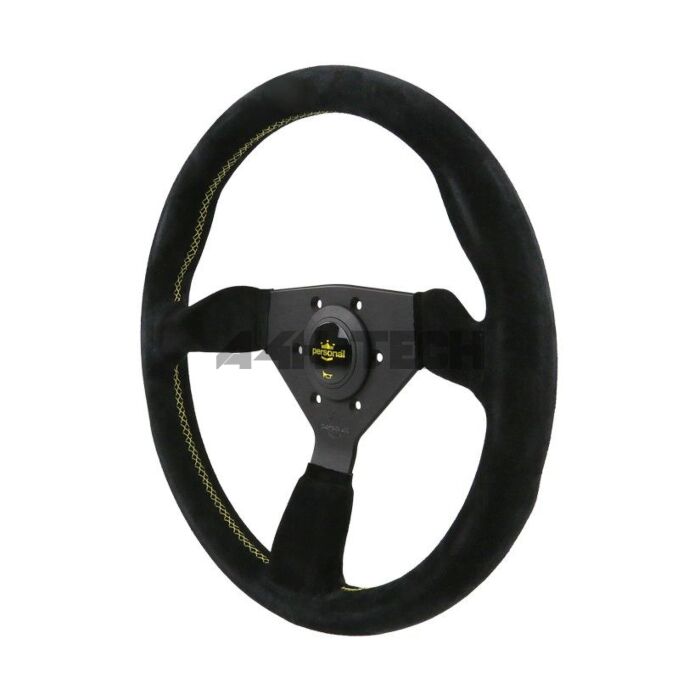 Personal Grinta (330MM/350MM) stuur suede Zwart (universeel) | A4H-TECH main product photo
