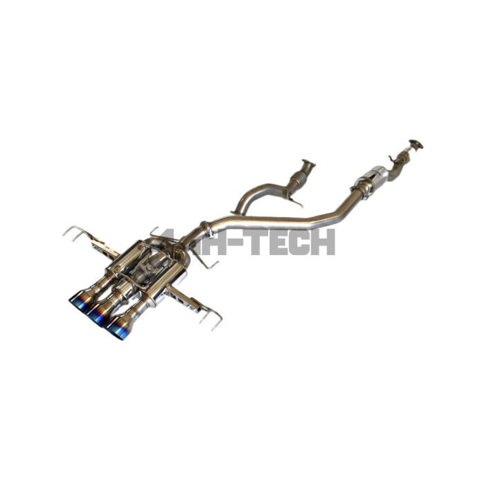 Invidia R400 Gemini RVS uitlaatsysteem 76mm incl front pipe titanium (Honda Civic 2022+ 2.0 Type R turbo FL5) main product photo