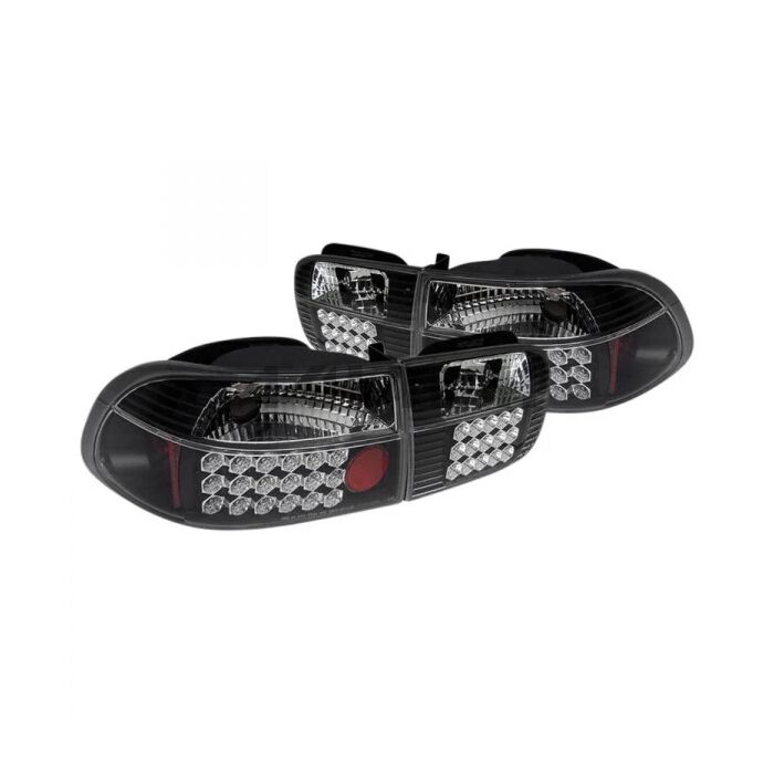 Sonar Achterlichten black LED (Honda Civic 92-95 3drs) | A4H-TECH | TL-CV923D-BK-LED main product photo