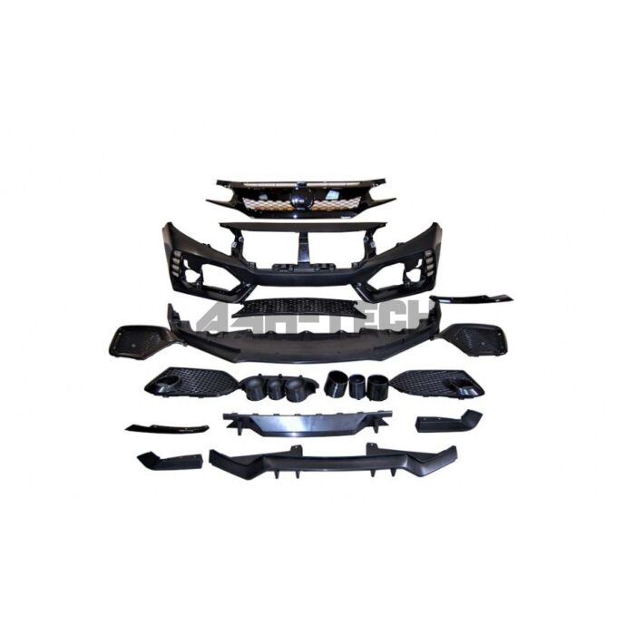 H-Gear Pro-Line ABS plastic Type R body kit V1 (Honda Civic 17-21 1.0/1.5 Turbo FK6/FK7) main product photo