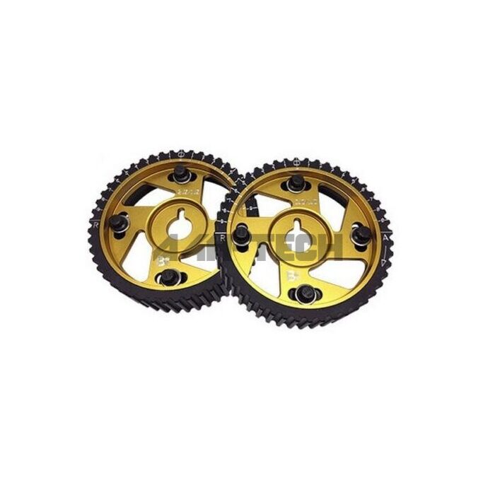 Brian crower verstelbare nokkenas poelies met ARP bouten goud (B/H serie motoren) main product photo