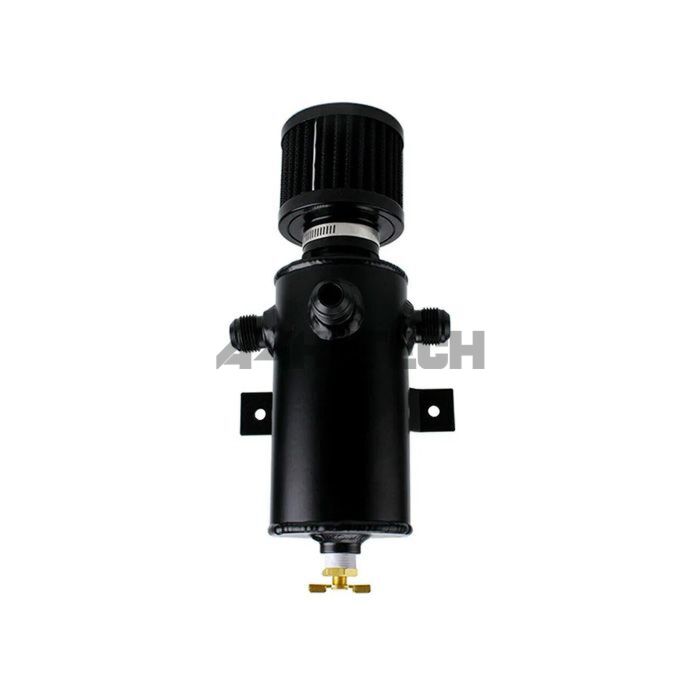 Bull Boost Performance Baffled olie catch tank 3 AN10 ports zwart (universeel) | BB-01-793945584208 | A4H-TECH / ALL4HONDA.COM main product photo