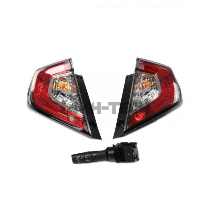 OEM Honda achterlichten met mistlamp (Honda Civic 17-21 FK6/FK7/FK8) | OEM-FK8-RFTL-PAIR | A4H-TECH / ALL4HONDA.COM main product photo