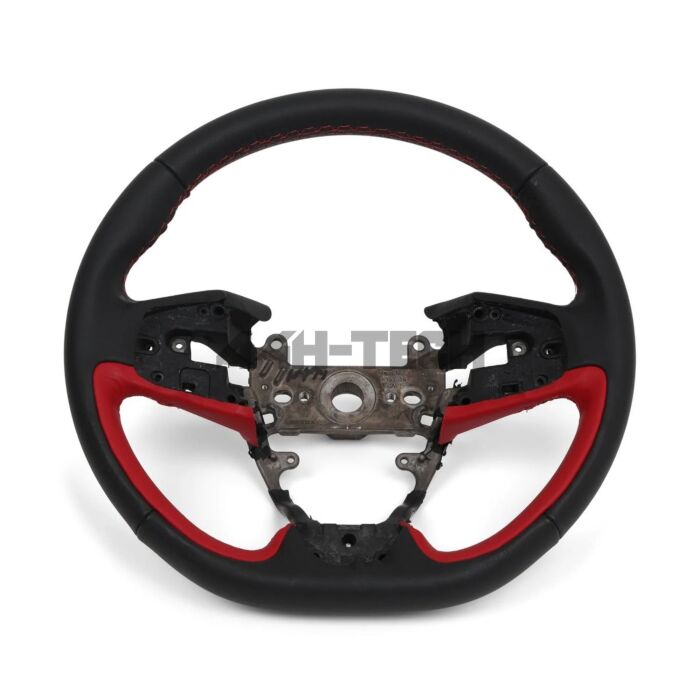 OEM Honda Zwart/rood leer stuur (Honda Civic 17-21 2.0 Type R Turbo FK8) | 78501-TGH-G00ZA | A4H-TECH / ALL4HONDA.COM main product photo