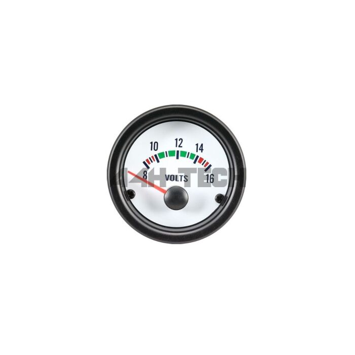 H-Gear Pro-Line Classic Stijl Voltmeter 52mm wit (universeel) main product photo