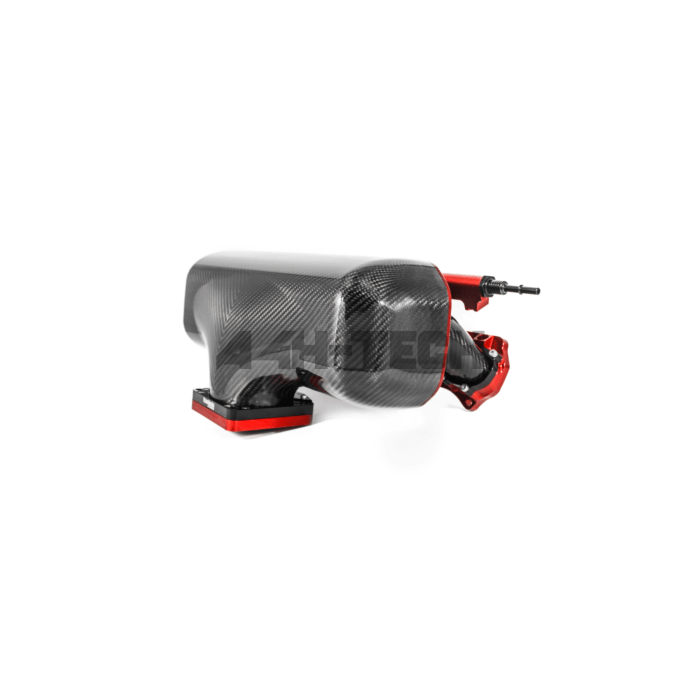 PracWorks Carbon Inlaatspruitstuk Centerfeed 20° Plenum (Honda K20/K24 motoren) | PW-HK-N-CTR | A4H-TECH / ALL4HONDA.COM main product photo