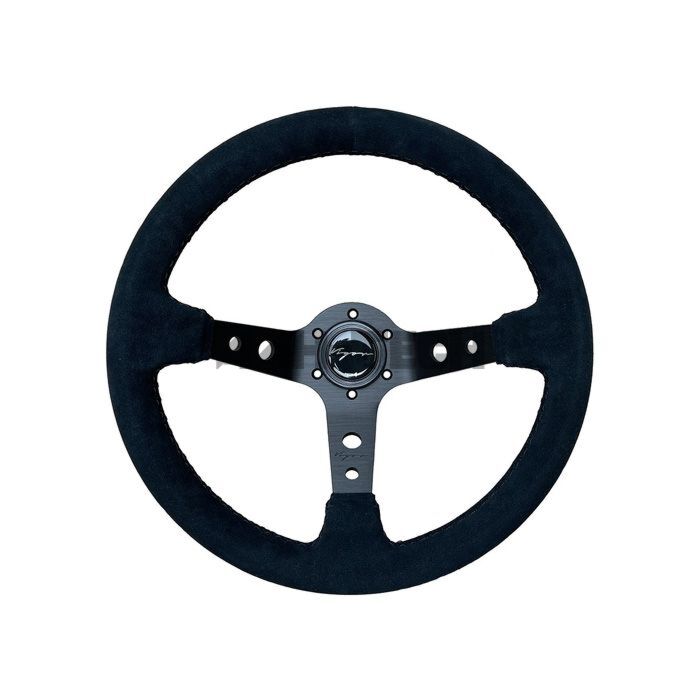 Vigor Speedway (350mm) stuur suède 90mm verdiept zwart stiksels (universeel) | VG-79712 | A4H-TECH / ALL4HONDA.COM
main product photo