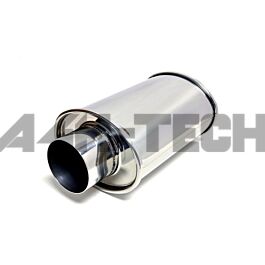 Vibrant ultra quiet stainless steel muffler oval 2.5