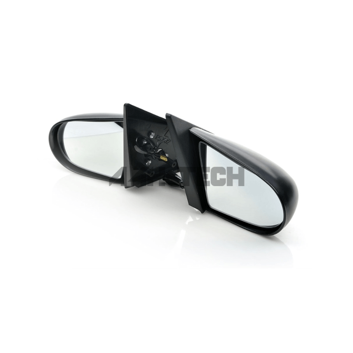 For 92-95 Civic 2/3Dr Zero Style Manual Blue White LED Signal Side Mirror 