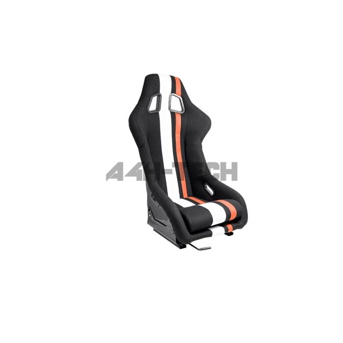 H-Gear kuipstoel Type MO zwart/rood/wit (universeel) | AUS-SS-77ZWR | A4H-TECH / ALL4HONDA.COM main product photo