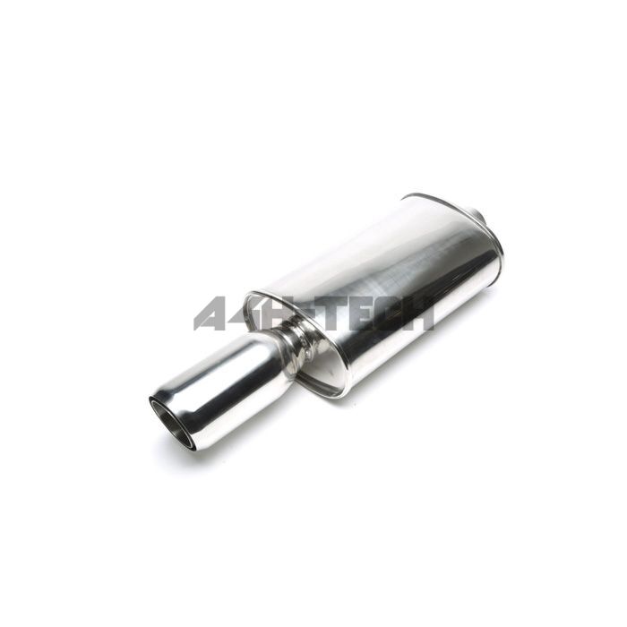 H-Gear Pro-Line Stainless steel sport rear silencer round T-5 90/75mm (universal) | HG-96UNI10 | A4H-TECH / ALL4HONDA.COM main product photo