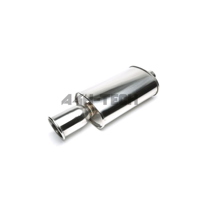 H-Gear Pro-Line Stainless steel sport rear muffler round T-8 115mm (universal) | HG-96UNI11 | A4H-TECH / ALL4HONDA.COM main product photo