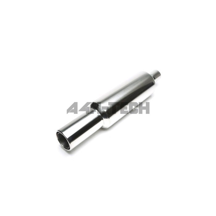 H-Gear Pro-Line Stainless steel sport rear muffler round T-3 100mm (universal) | HG-96UNI19 | A4H-TECH / ALL4HONDA.COM main product photo