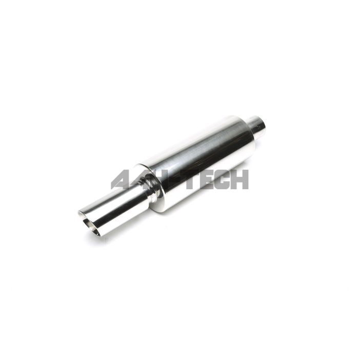 H-Gear Pro-Line Stainless steel sport rear muffler oval T-2 75x77mm (universal) | HG-96UNI24 | A4H-TECH / ALL4HONDA.COM main product photo