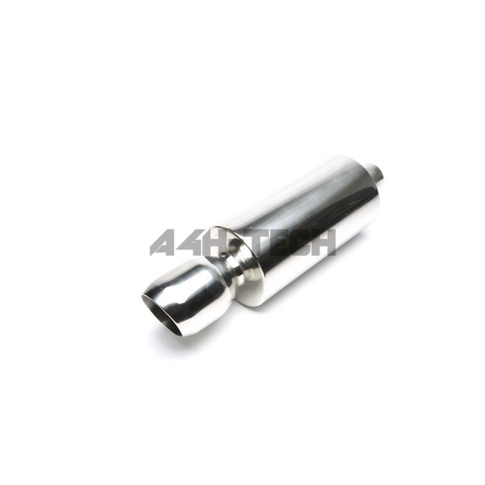 H-Gear Pro-Line Stainless steel sport rear muffler oval T-2 110mm (universal) | HG-96UNI32 | A4H-TECH / ALL4HONDA.COM main product photo