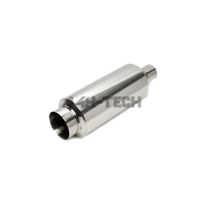 H-Gear Pro-Line Stainless steel sport rear muffler round T-1 100/45mm (universal) | HG-96UNI34 | A4H-TECH / ALL4HONDA.COM main product photo