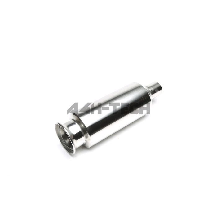 H-Gear Pro-Line Stainless steel sport rear muffler round T-3 125/95mm (universal) | HG-96UNI38 | A4H-TECH / ALL4HONDA.COM main product photo