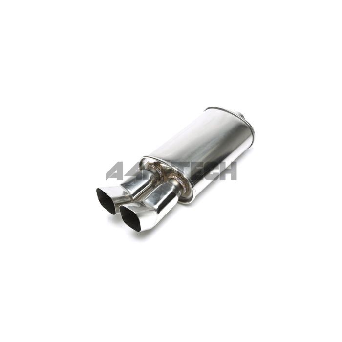 H-Gear Pro-Line Stainless steel sport rear muffler T-1 2x85x70mm (universal) | HG-96UNI4 | A4H-TECH / ALL4HONDA.COM main product photo