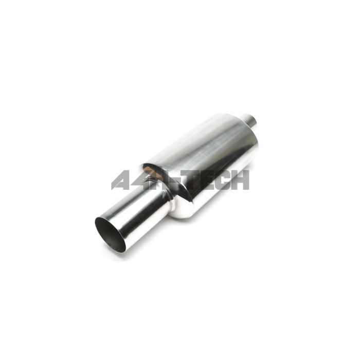 H-Gear Pro-Line Stainless steel sport rear muffler round T-1 102mm (universal) | HG-96UNI49 | A4H-TECH / ALL4HONDA.COM main product photo