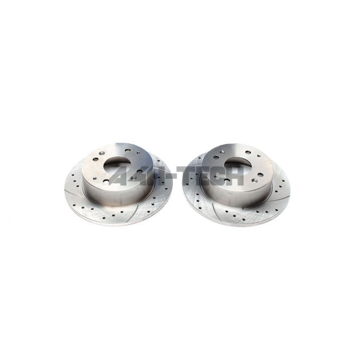 H-Gear Tuner-Line 260mm drilled/grooved brake discs rear incl. TUV (Honda Accord 98-03) | HG-EVOBS1435P | A4H-TECH / ALL4HONDA.COM main product photo