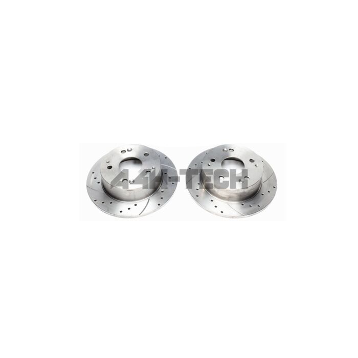 H-Gear Tuner-Line 260mm drilled/grooved brake discs rear incl. TUV (Honda Accord 98-02 Type R) | HG-EVOBS1565P | A4H-TECH / ALL4HONDA.COM main product photo