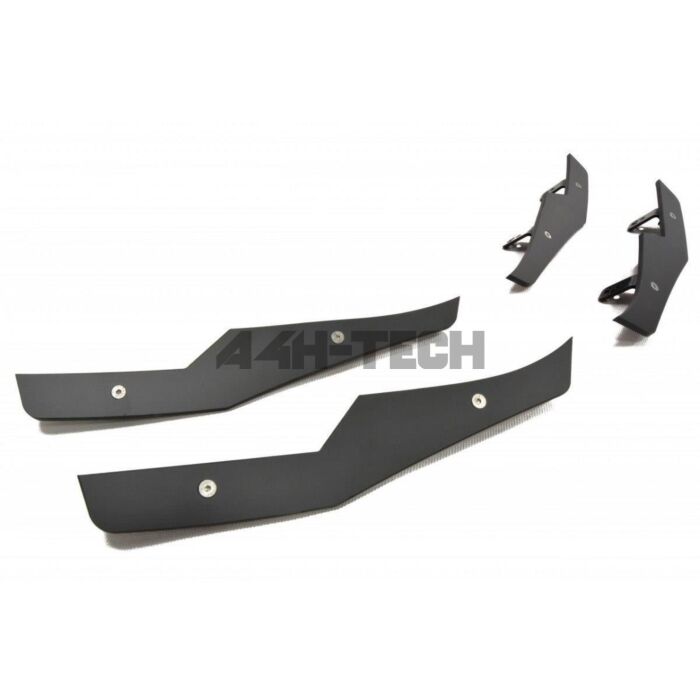 Maxton Design Voorbumper splitters/canards glans zwart (Civic 2015+ Type R Turbo FK2) | MX-HO-CI-9-TYPE-R-CNC-CAN1A-GB | A4H-TECH main product photo