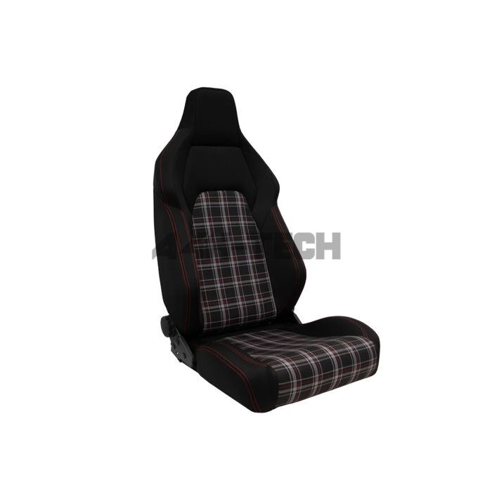 H-Gear Verstellbar schalensitz type VGR schwarz/rot Karomuster (universal) | AUS-SS-45GR | A4H-TECH / ALL4HONDA.COM
main product photo