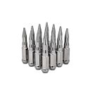 Blox Racing Bullet Spike forged stalen Wielmoeren zilver M12x1.5mm (Conisch)|BXAC-00160-X | A4H-TECH / ALL4HONDA.COM