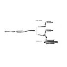 Bastuck 70mm RVS uitlaatsysteem EC gekeurd tripple exit + silencer flap (Civic 17+ FK7/FK8) | BT-FK7/FK8-TTBB-WF | A4H-TECH / ALL4HONDA.COM