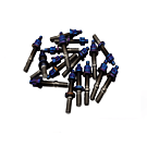 Blox Racing inlaatspruitstuk / uitlaatspruitstuk Titanium bouten kit Burned M8x1.25 55mm (universeel) | BXFL-00308-SP-TX-B | A4H-TECH / ALL4HONDA.COM