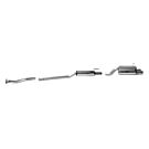 Bastuck Stainless steel 2,5'' / 64mm exhaust system dual tip 76mm incl TUV (Honda Civic 01-06 1.4/1.6 5drs) | BT-CC-01-06-5drs | A4H-TECH / ALL4HONDA.COM