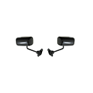H-Gear F1 style black ABS plastic mirrors (universal) | HG-AC-KT31 | A4H-TECH.COM