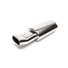 H-Gear Pro-Line Stainless steel sport rear muffler oval T-3 70x140mm (universal) | HG-96UNI1 | A4H-TECH / ALL4HONDA.COM