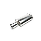 H-Gear Pro-Line Stainless steel sport rear muffler round T-8 115mm (universal) | HG-96UNI11 | A4H-TECH / ALL4HONDA.COM