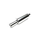 H-Gear Pro-Line Stainless steel sport rear muffler oval T-2 75x77mm (universal) | HG-96UNI24 | A4H-TECH / ALL4HONDA.COM