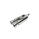 H-Gear Pro-Line Stainless steel sport rear muffler oval T-5 2x88x90mm (universal) | HG-96UNI28 | A4H-TECH / ALL4HONDA.COM
