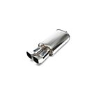 H-Gear Pro-Line Stainless steel sport rear muffler T-1 2x85x70mm (universal) | HG-96UNI4 | A4H-TECH / ALL4HONDA.COM