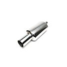 H-Gear Pro-Line Stainless steel sport rear muffler round T-1 102mm (universal) | HG-96UNI49 | A4H-TECH / ALL4HONDA.COM