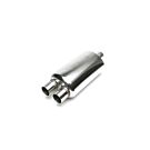 H-Gear Pro-Line Stainless steel sport rear muffler round T-1 2x52mm (universal) | HG-96UNI52 | A4H-TECH / ALL4HONDA.COM
