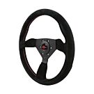 Personal Grinta (330MM/350MM) stuur suede Zwart/rode stiksels (universeel)