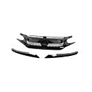 Aerodynamics Type R style grill (Civic 01-03 2/4 drs) | AE-GR-CV0124D-TR-A | A4H-TECH.COM